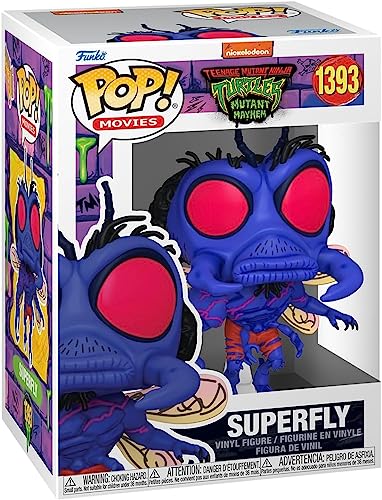 POP Teenage Mutant Ninja Turtles: Mutant Mayhem - Superfly Funko Vinyl Figure (Bundled with Compatible Box Protector Case), Multicolor, 3.75 inches