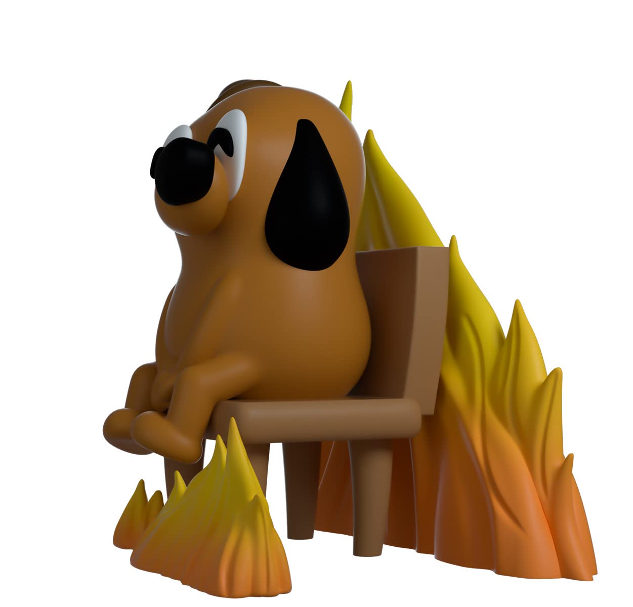 Youtooz This is Fine Dog, 3.7" Vinyl Figure of This is Fine Meme Dog Based on Funny Internet Meme This is Fine - Youtooz Meme Collection