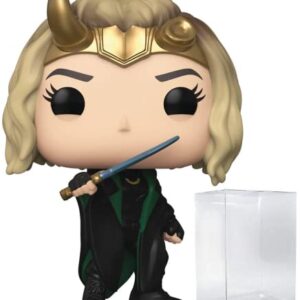 POP Marvel: Loki - Sylvie Funko Pop! Vinyl Figure (Bundled with Compatible Pop Box Protector Case), Multicolored, 3.75 inches