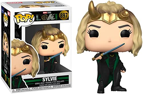 POP Marvel: Loki - Sylvie Funko Pop! Vinyl Figure (Bundled with Compatible Pop Box Protector Case), Multicolored, 3.75 inches