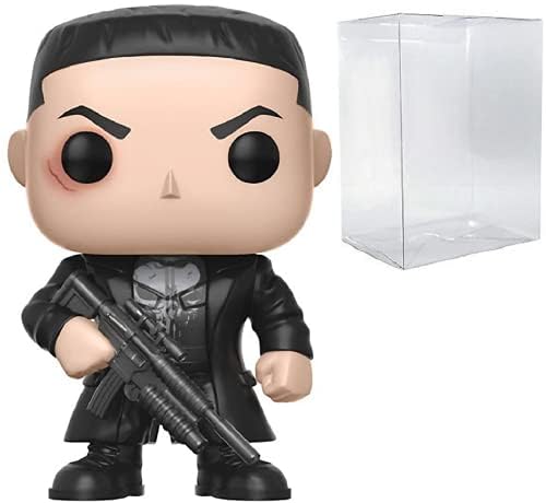 POP Marvel: Netflix Daredevil - Punisher (Frank Castle) Funko Pop! Vinyl Figure (Bundled with Compatible Pop Box Protector Case) Multicolor 3.75 inches