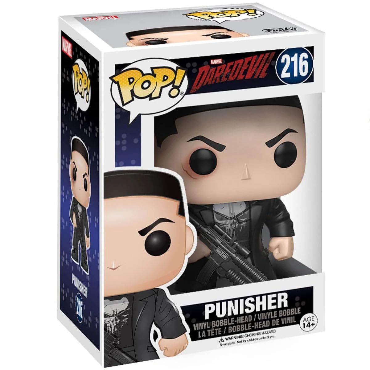 POP Marvel: Netflix Daredevil - Punisher (Frank Castle) Funko Pop! Vinyl Figure (Bundled with Compatible Pop Box Protector Case) Multicolor 3.75 inches