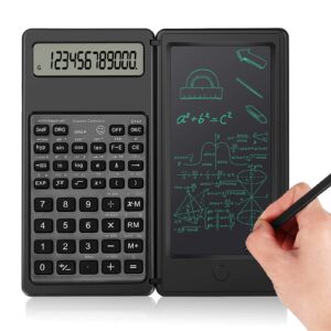 disour scientific calculators,10 digit lcd display desktop calculators, comes with a 6 inch writing tablet for high school, college and office business…