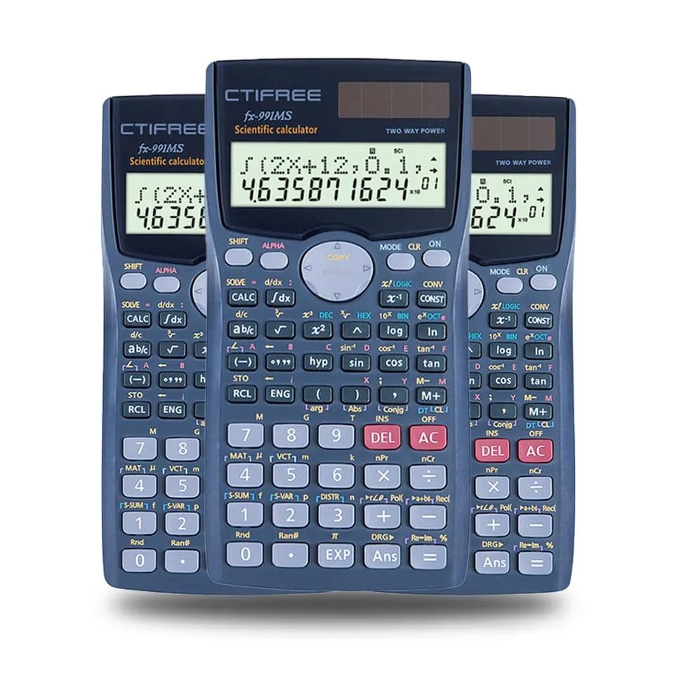 CTIFREE Scientific Calculator FX-991MS College Middle School Mathematics 401 Function Calculadora Cientifica Dual Power Scientific Calculator