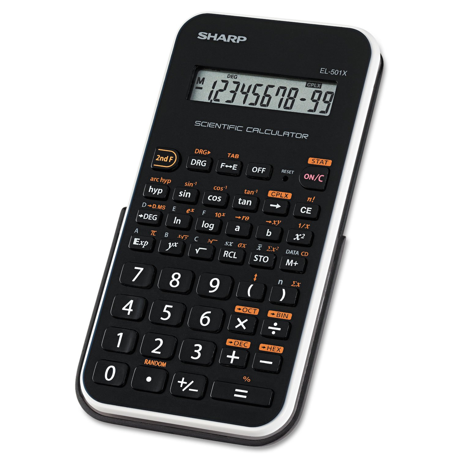 Sharp EL501XBWH EL-501XBWH Scientific Calculator 10-Digit LCD