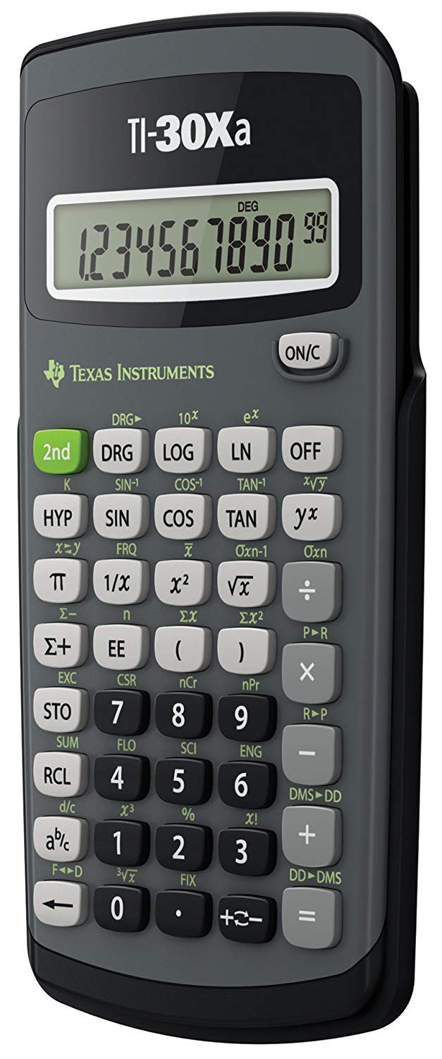 TI-30Xa Scientific Calculator, 10-Digit LCD, Sold as 2 Each