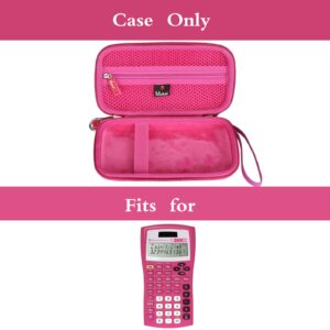 Mchoi Shockproof Carrying Case Suitable for Instruments TI-30XIIS Scientific Calculator, Shockproof Waterproof Pink Protective Case, Case Only