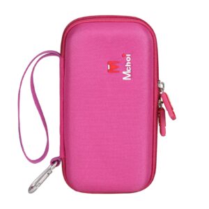 Mchoi Shockproof Carrying Case Suitable for Instruments TI-30XIIS Scientific Calculator, Shockproof Waterproof Pink Protective Case, Case Only