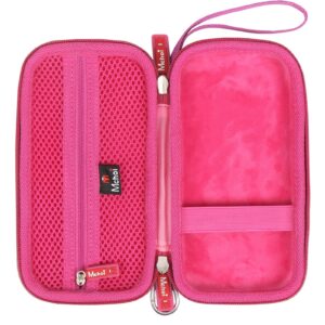 Mchoi Shockproof Carrying Case Suitable for Instruments TI-30XIIS Scientific Calculator, Shockproof Waterproof Pink Protective Case, Case Only