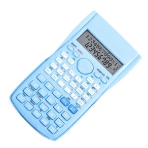 Multifunctional Scientific Calculator with 240 Functions, 12 Digit Display, Sliding Hard Cover for Easy Use in Exams (Blue)