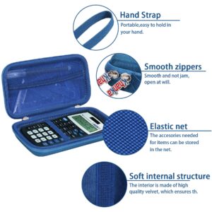 Khanka Hard Travel Case Replacement for Texas Instruments TI-30XIIS Scientific Calculator, Case Only (Blue Accents)