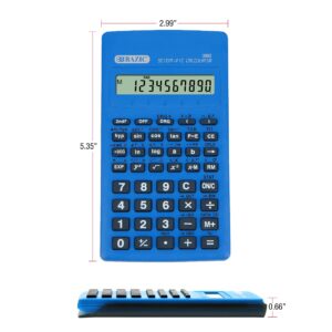 BAZIC Scientific Calculator 56 Function w/Slide-On Case, Engineering Calculators LCD Display, Great for Students and Professionals, Asst Color, 12-Pack