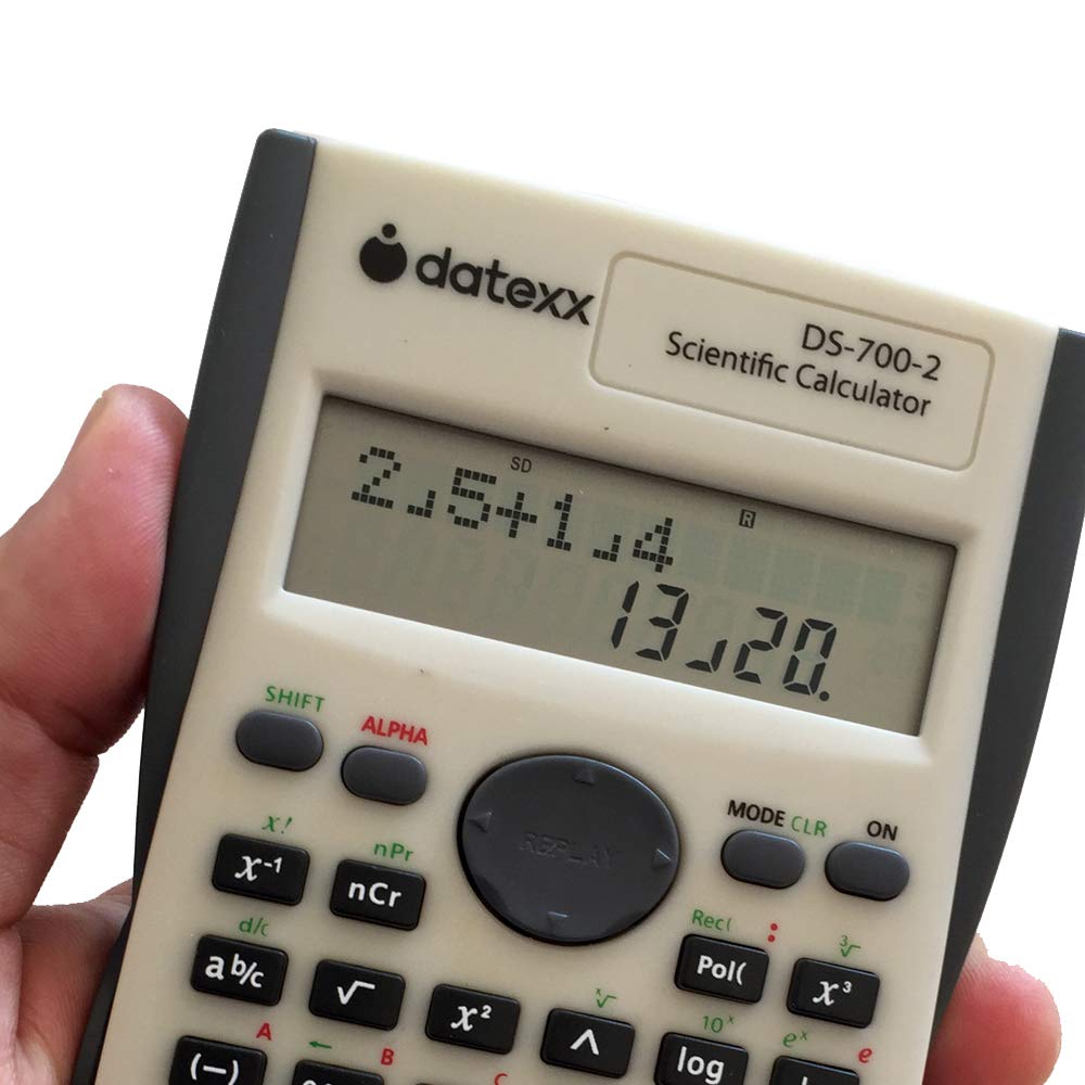 Datexx DS-7002 Two Line Scientific Calculator, 200 functions for Scientific and Algebraic Calculation