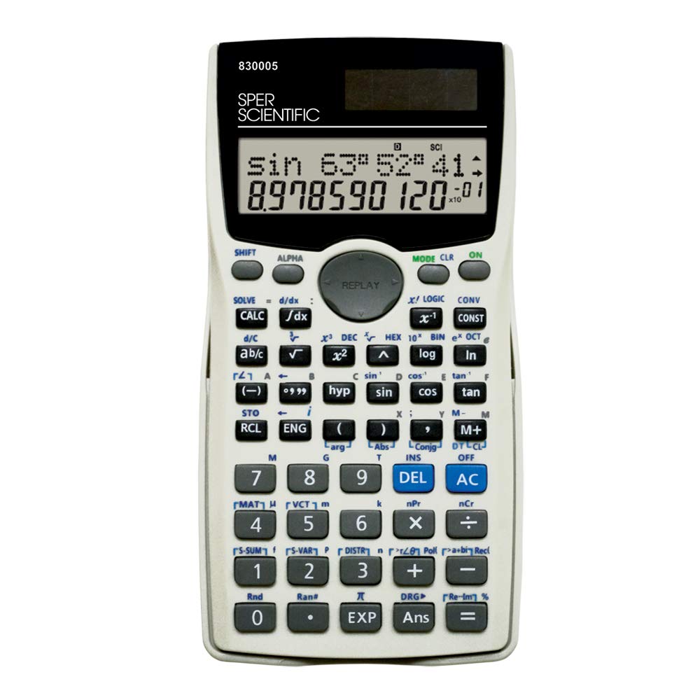 Sper Scientific 830005 Solar Large Display Scientific Calculator