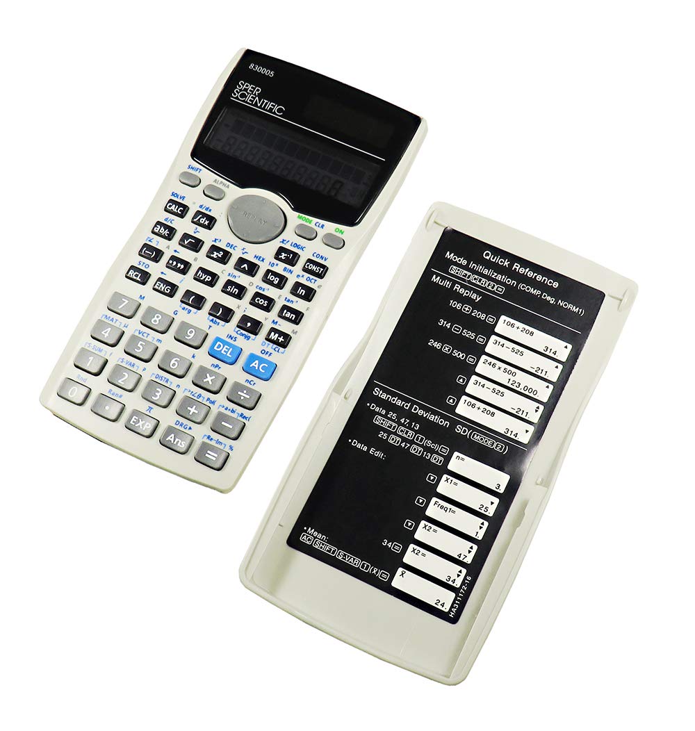 Sper Scientific 830005 Solar Large Display Scientific Calculator