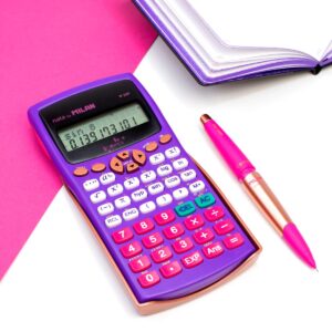 Cream by Milan Blister Scientific Calculator 240 Functions Copper NEW, Purple