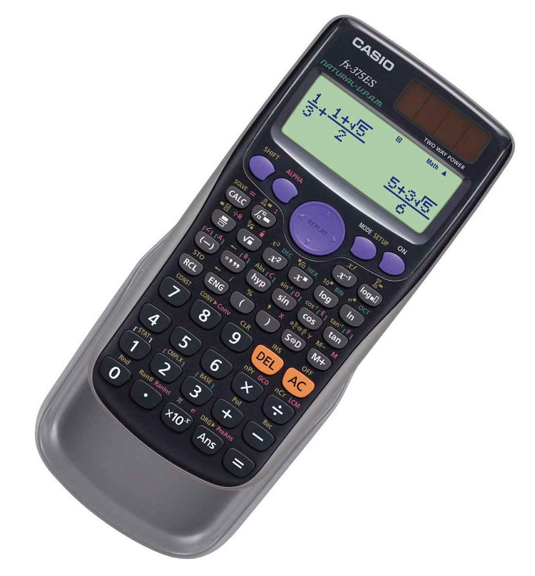 394 Functions and the Number of Functions Mathematics Natural Display Fx-375es-n Black Casio Casio Scientific Calculator