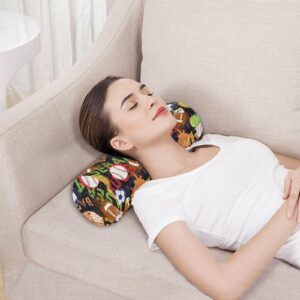 Vnurnrn Sport Balls Neck Support Pillow Round Neck Roll Bolster Cylinder Pillow Cervical Pillows Shoulder Pillow for Leg Knee Back Head Support for Bedroom Camp Work Women Men