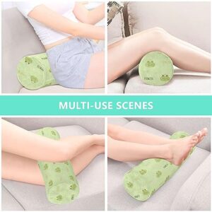 Vnurnrn Princess Frogs Neck Support Pillow Round Neck Roll Bolster Cylinder Pillow Cervical Pillows Shoulder Pillow for Leg Knee Back Head Support for Camp Work Women Men Traveling