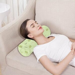 Vnurnrn Princess Frogs Neck Support Pillow Round Neck Roll Bolster Cylinder Pillow Cervical Pillows Shoulder Pillow for Leg Knee Back Head Support for Camp Work Women Men Traveling