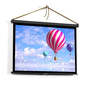 projector screen 50 inch pull up folding projecting screen home theater for dlp projector handheld projector 4:3