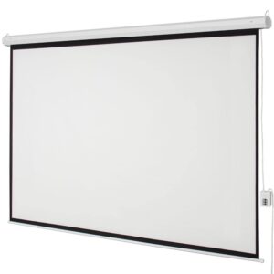 Projector Screen Viewing Area Motorized Projector Screen with Remote Control Matte White for Home Theater Camping and Recreational Events