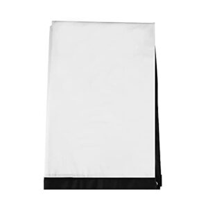 Projection Curtain, Portable WrinkleFree White Synthetic Polyester Fabric Projection Screen for Outdoor Cinema (60 inches)