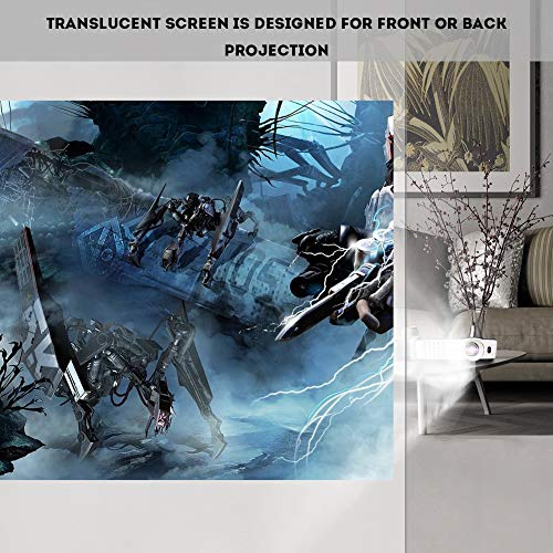 Projector Screen, Lightweight Projector Curtain, for Outdoor Camping Movie (120 inches)