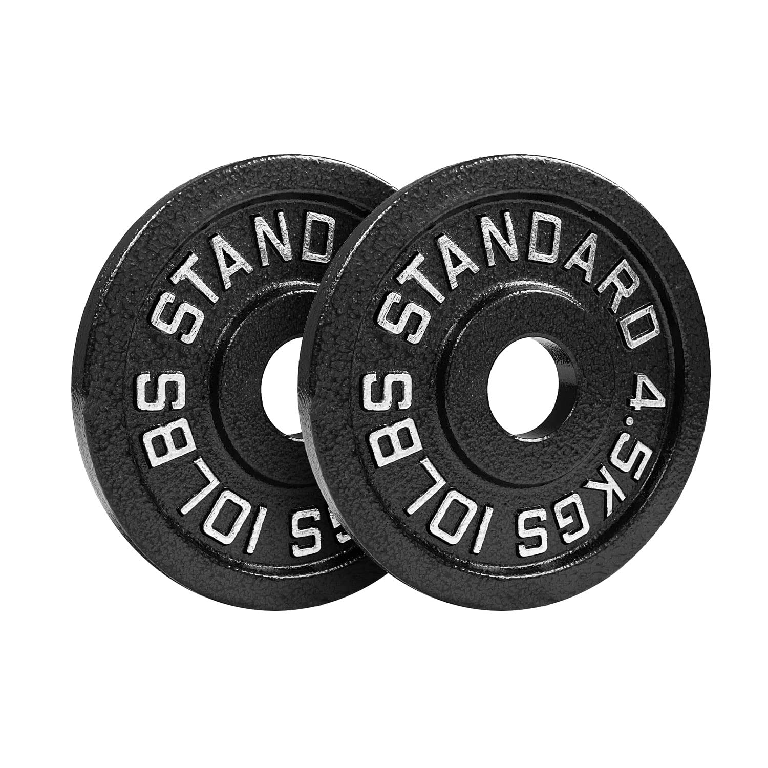 Steel Weight Plates 85LB Set - Olympic 2 inch Center Premium Coating 2x 25lb, 10lb, 5lb, and 2.5lb for Olympic Weight Lifting Barbells