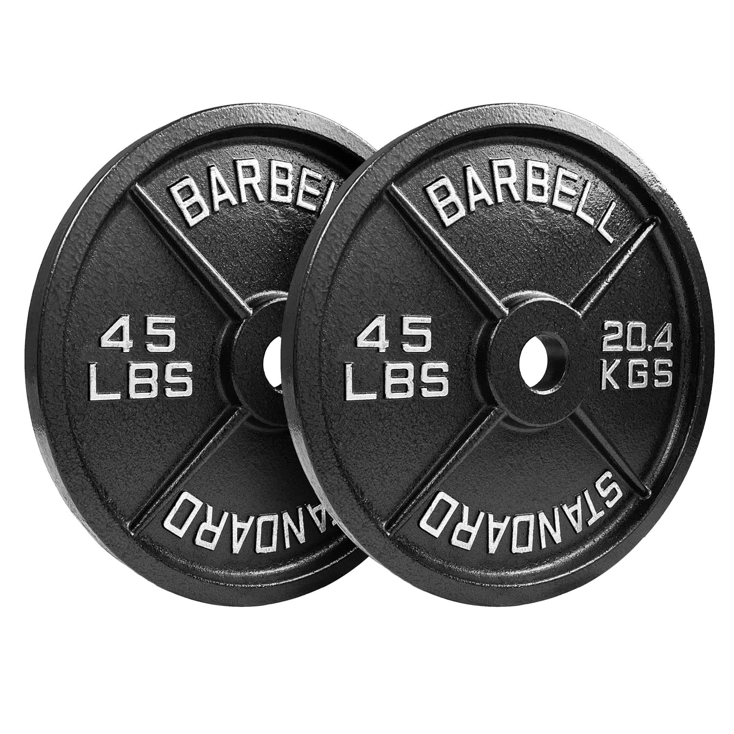 Steel Olympic Plates 355lb Set - Olympic Standard Premium Coated 2.5lb, 5lb, 10lb, 25lb, and 3x 45lb Pairs for Weight Lifting Powerlifting