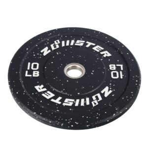 Bumper Plate Olympic Weight High Bounce with Steel Insert Strength Training Lifting (160LB Set)