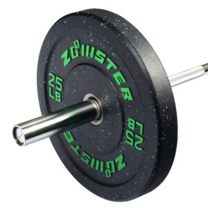 Bumper Plate Olympic Weight High Bounce with Steel Insert Strength Training Lifting (160LB Set)