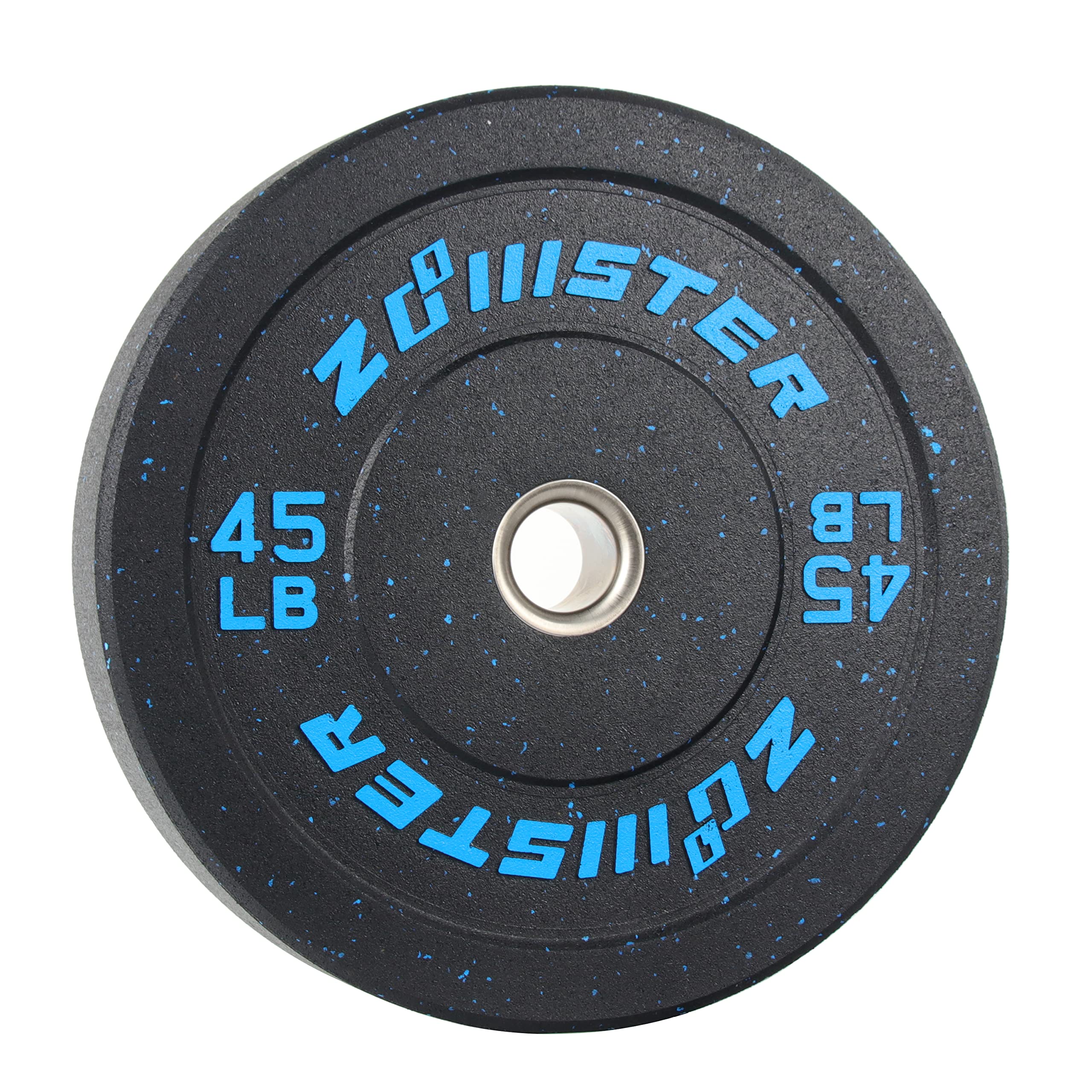 Bumper Plate Olympic Weight High Bounce with Steel Insert Strength Training Lifting (160LB Set)