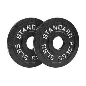 Steel Olympic Plates 335lb Set - Olympic Standard Premium Coated 2.5lb, 5lb, 10lb, 25lb, 35lb and 2x 45lb Pairs for Weight Lifting Powerlifting