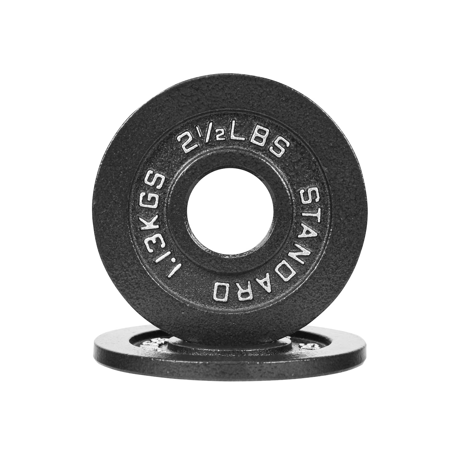 Steel Olympic Plates 2.5lb Pair - Olympic Standard Premium Coated 2x 2.5 Pound Weights for Weight Lifting