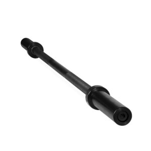 cap barbell 5-foot solid olympic bar, black (2-inch) (obis-60b)