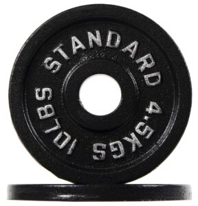 balancefrom cast iron olympic 2-inch weight plate, pair