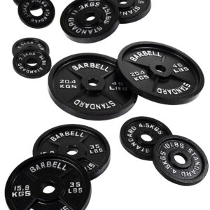 BalanceFrom Cast Iron Olympic 2-Inch Weight Plate, Pair