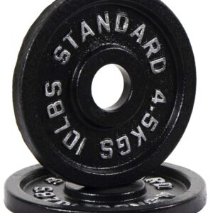 BalanceFrom Cast Iron Olympic 2-Inch Weight Plate, Pair