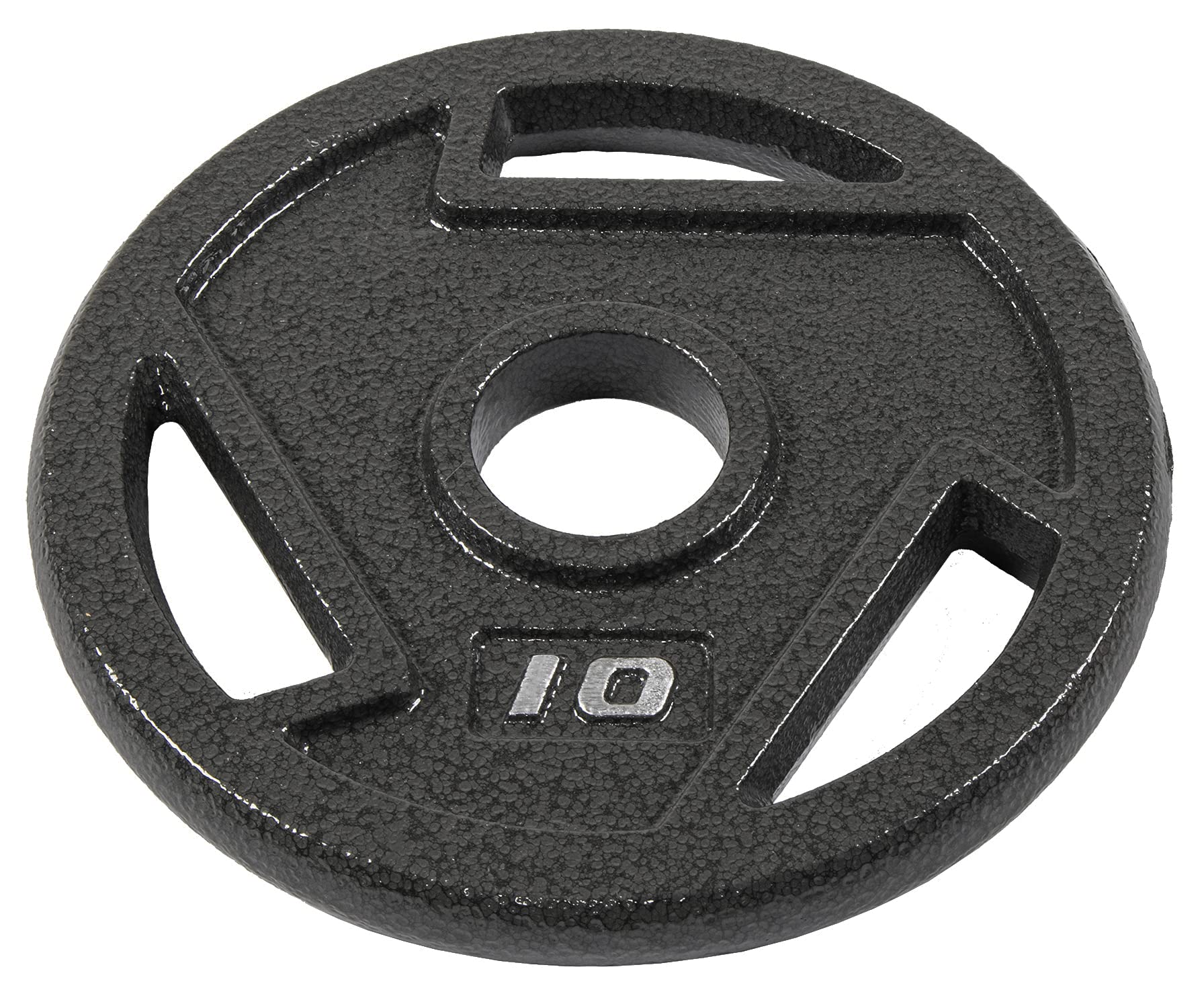 BalanceFrom Powergainz Olympic 2-Inch Cast Iron Plate Weight Plate for Strength Training and Weightlifting,Black POG-AT2IN-10X4