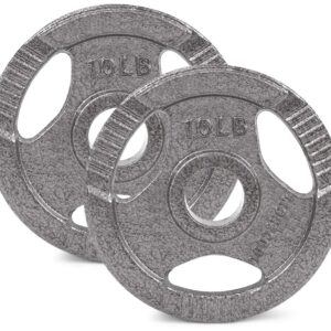 LIONSCOOL 2-Inch Olympic Grip Plate in Pairs or Single (10LB PAIR)