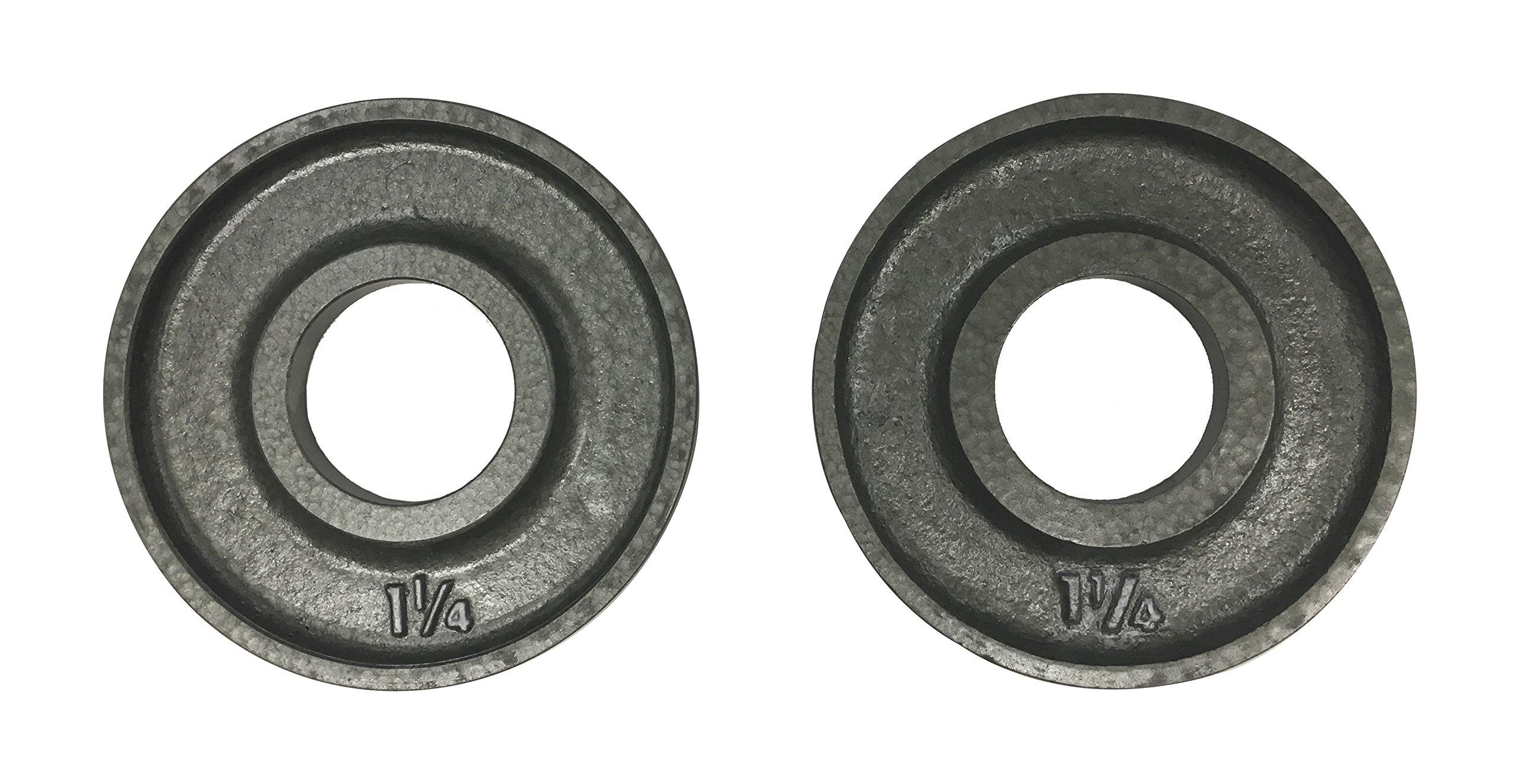 IVANKO (OM-1.25) Cast-Iron, Machined Olympic Plate Grey 1.25 lbs (PAIR)