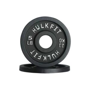 hulkfit 2-inch olympic steel plate, 5lb pair