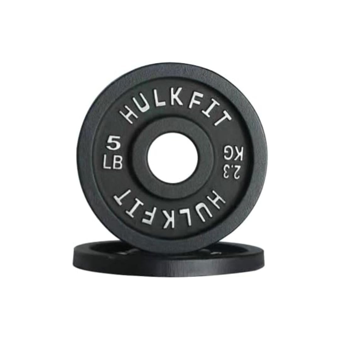 HulkFit 2-inch Olympic Steel Plate, 5lb Pair