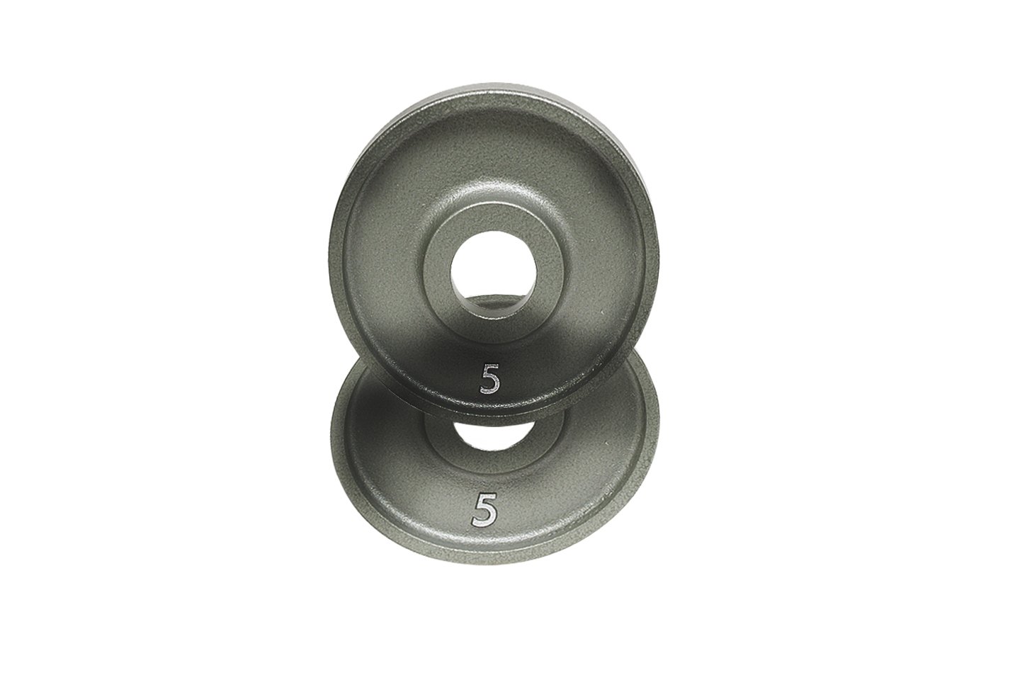 IVANKO (OM-5) Cast-Iron, Machined Olympic Plate Grey 5 lbs (PAIR)