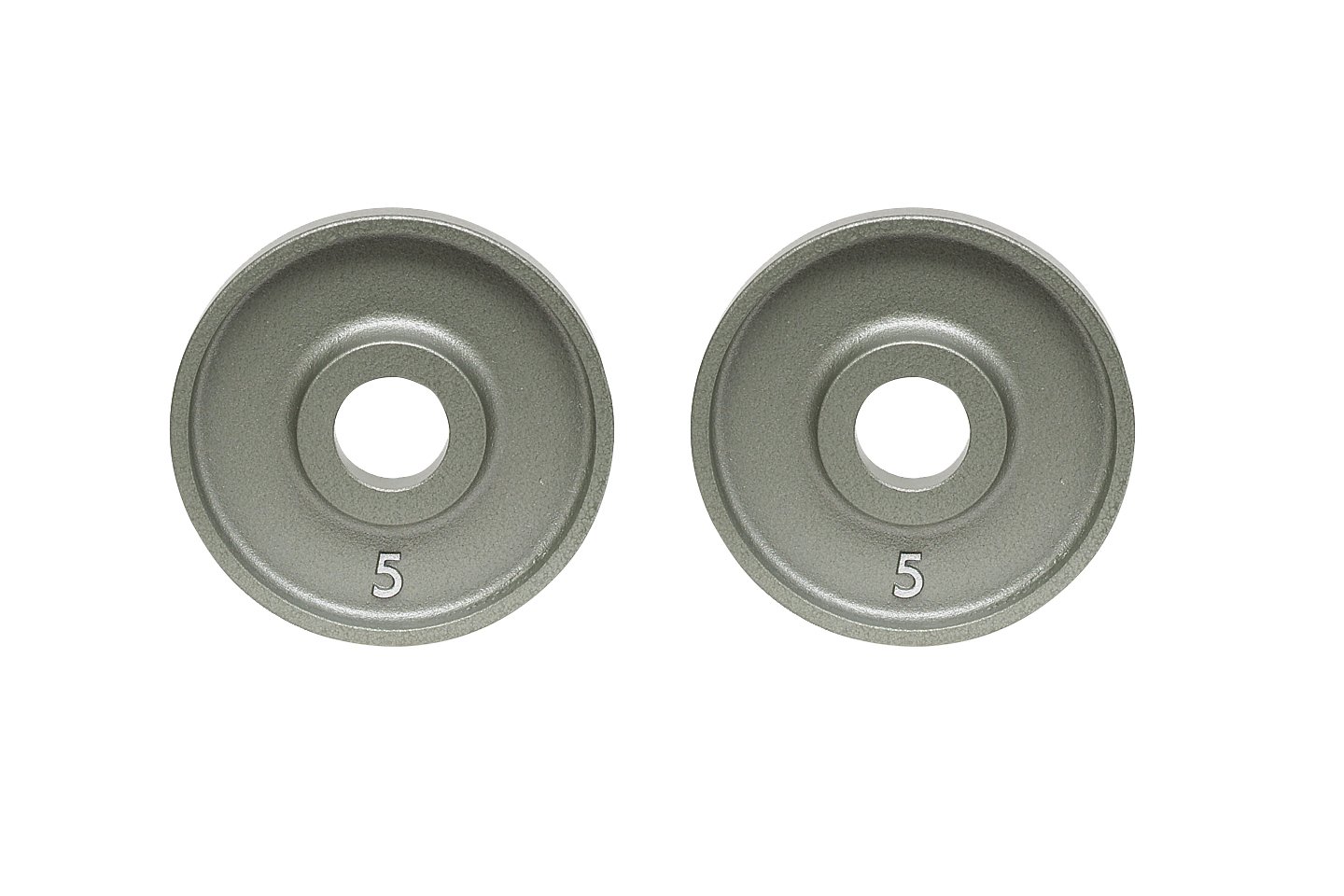 IVANKO (OM-5) Cast-Iron, Machined Olympic Plate Grey 5 lbs (PAIR)