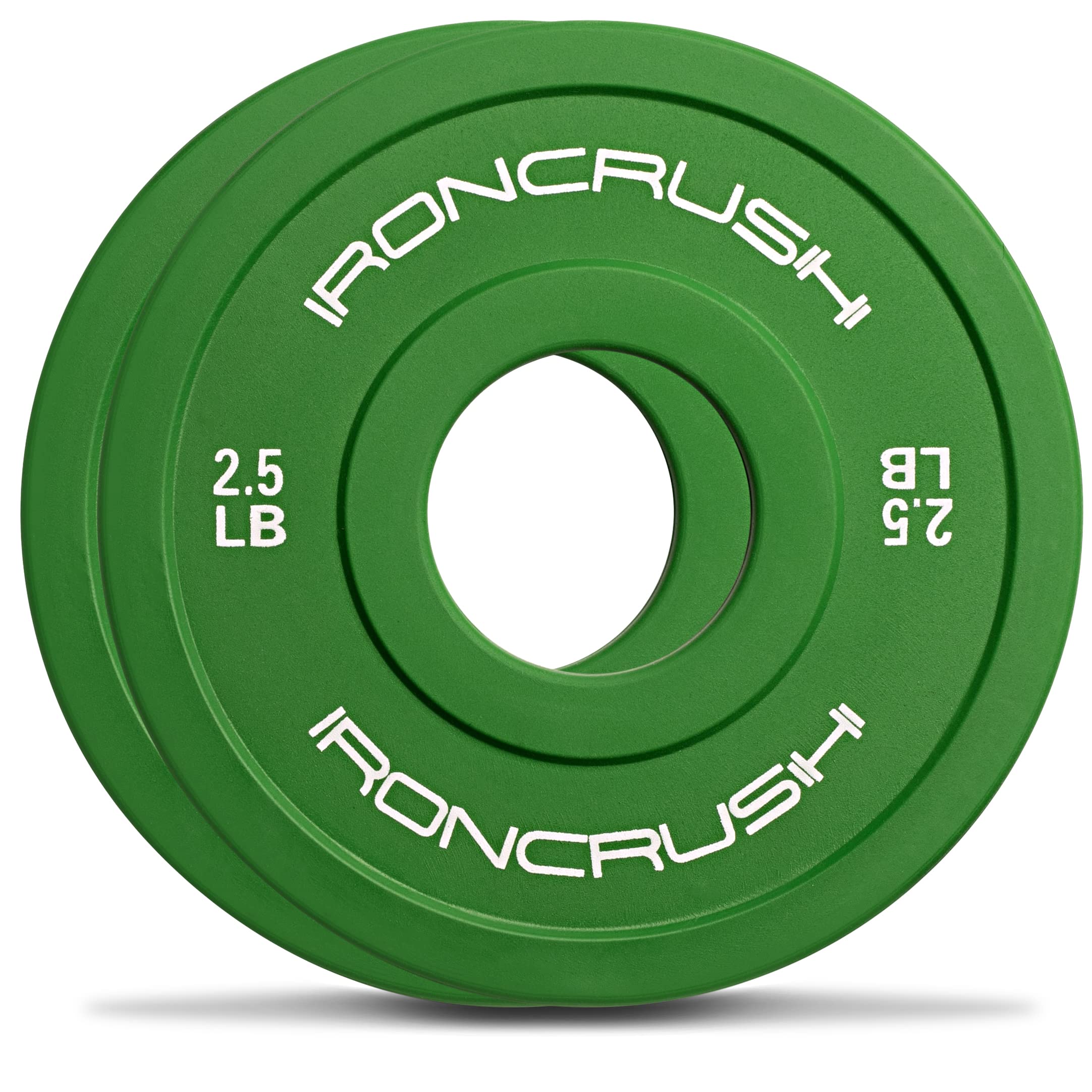 Iron Crush Fractional Change Plates for Olympic Weights, Strength Training, and CrossFit Bumper Plates - From 1.25lb to 10lb Weights, Rubber Coated for Olympic Barbells