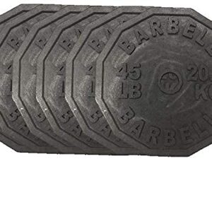 Fake Weights - Replica Weight Plates Prop Set, Styrofoam Olympic Style 45 lb Barbell Barbell Bar Sold Separately. Foam Weights, Light Weights, Props Jokes