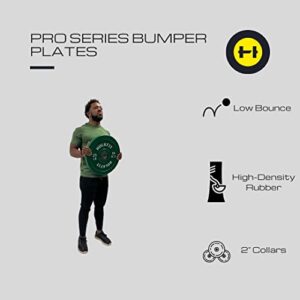 HulkFit Olympic 2-Inch Rubber Bumper Plate with Stainless Steel Insert, Purple, SINGLE