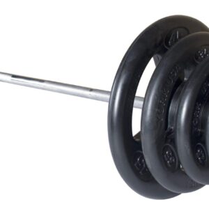 Rubber Encased Steel Olympic Weight Plate Set